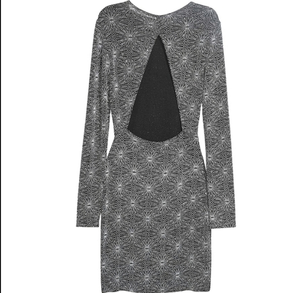 H&M Glittery Fitted Long Sleeves Mini Dress 4 - Picture 5 of 11